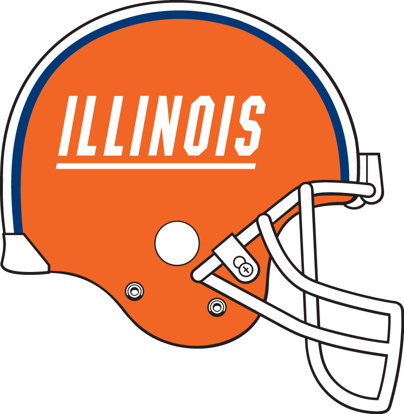 Illinois Fighting Illini 1989-2004 Helmet Logo diy DTF decal sticker